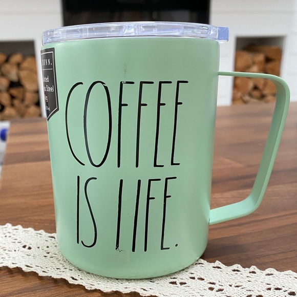Rae Dunn Other - ⭐️2/$25, 3/$35, 4/$45⭐️ RAE DUNN ‘Coffee Is Life’ Stainless Steel Travel Mug